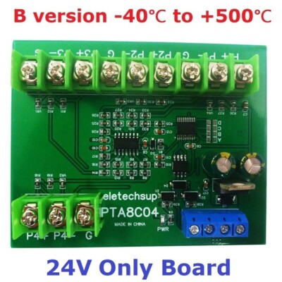 4ch DC 12V 24V -40 ~ 500 Celsius PT100 RTD RS485 Temperatur Sensor Modul Modbus 