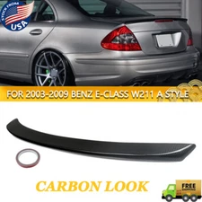 Carbon Look For 2003-09 Mercedes Benz E-Class W211 E350 Rear Trunk Spoiler Wing