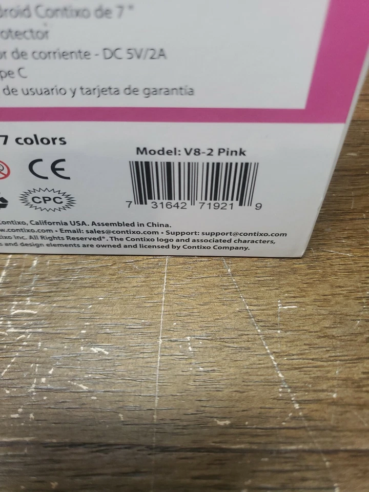 Contixo V8-2 16GB, Wi-Fi, 7 inch Tablet - Pink - Image 4 of 4