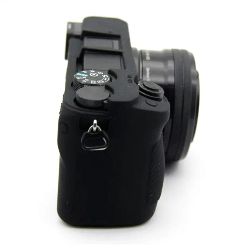 Funda protectora de goma de silicona para cámara Sony A6100 A6300 A6400 Foto 2 de 4