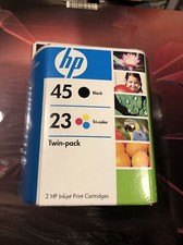 New HP 45  23 Black Tricolor Combo Pack Ink Cartridge OEM