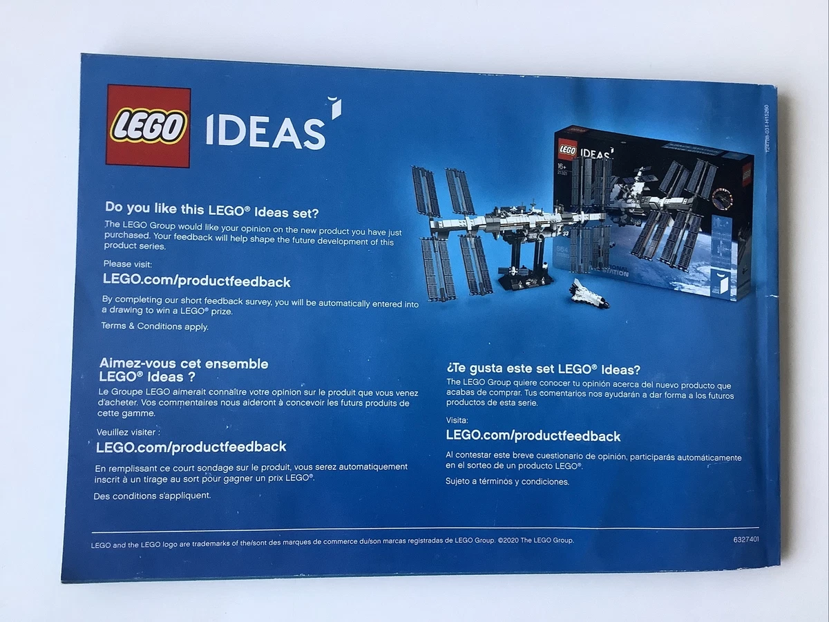 LEGO Instruction Manual ONLY Lego Ideas INTERNATIONAL SPACE