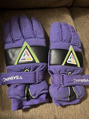 Vintage Saranac Ski Snow Water Bloc Thinsulate Gloves Men's Size med.