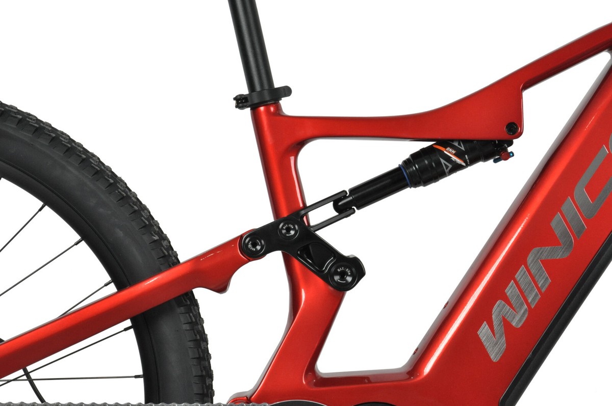 VTT électrique Tout Suspendu Dengfu E55 - Cadre Carbone - Bafang 52V 1000W - 29 Pouces - Noir