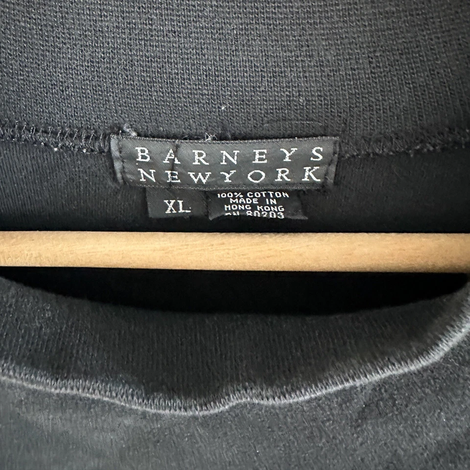 Suéter Barneys New York Negro Talla XL 100% Algodón Foto 4 de 4
