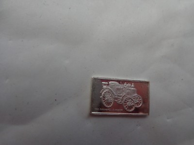 JOHN PINCHES - 1895 PANHARD-LEVASSOR Sterling 925 Silber Emblem Auto Plakette