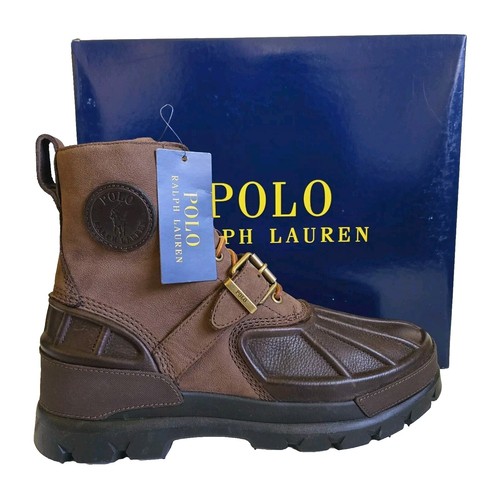 Polo Ralph Lauren Andres III Boots Brown Men Size 9 D Leather