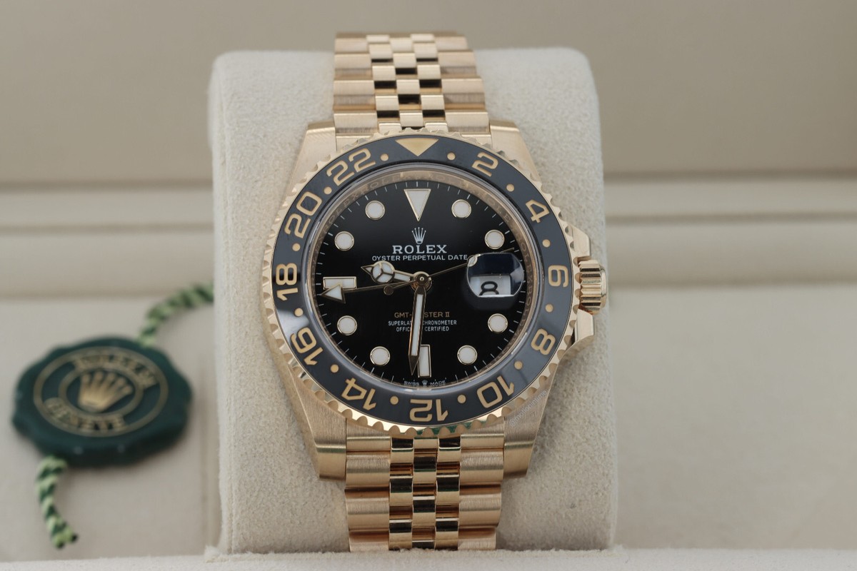 Rolex GMT-Master II 18kt Yellow Gold Jubilee Dual Timezone