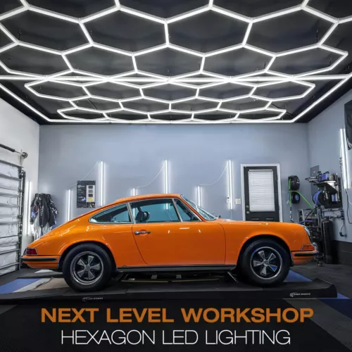 14 Hexagonales LED Lámpara Tubos Taller Garaje Techo Lámpara Nido de Abeja Iluminación - Imagen 6 de 20