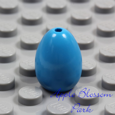 NEW Lego Minifig Dark AZURE EASTER EGG - Angry Birds Chicken Blue Kitchen Food 