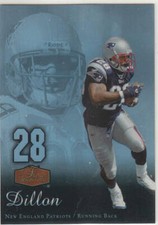 COREY DILLON 2006 FLAIR SHOWCASE #58 NEW ENGLAND PATRIOTS