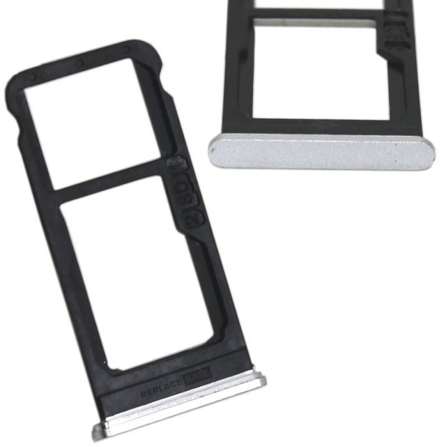 SIM SD Tray for Nokia 6.1 Replacement OEM & Card Holder Silver UK for