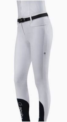 eqode Damenhose Kniegrip, Gr. 38, 1x white, 1x grey, k18