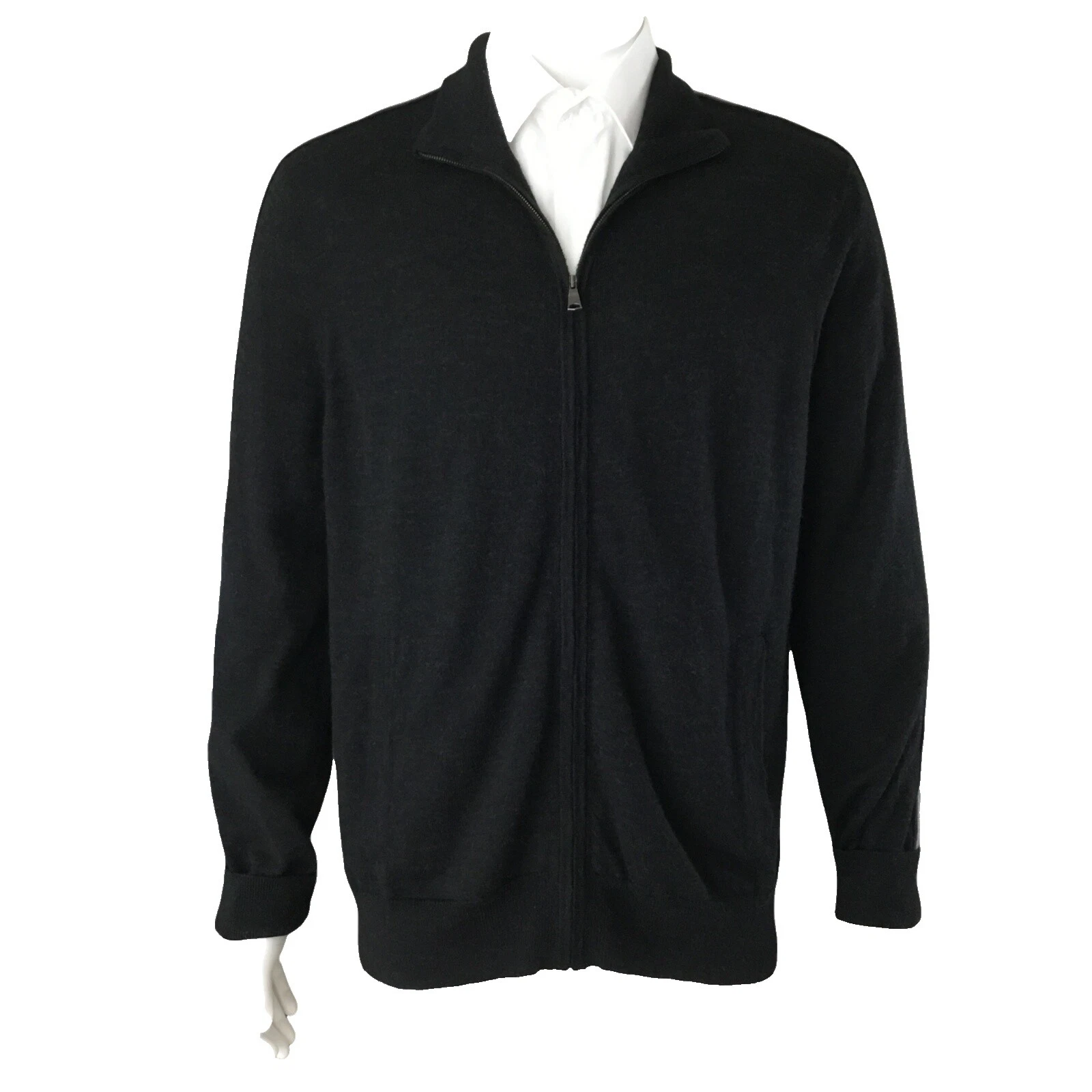 Suéteres Cárdigan Negro Banana Republic para hombres