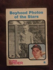 1973 Topps #345 Giants Chris Speier Baseball Card