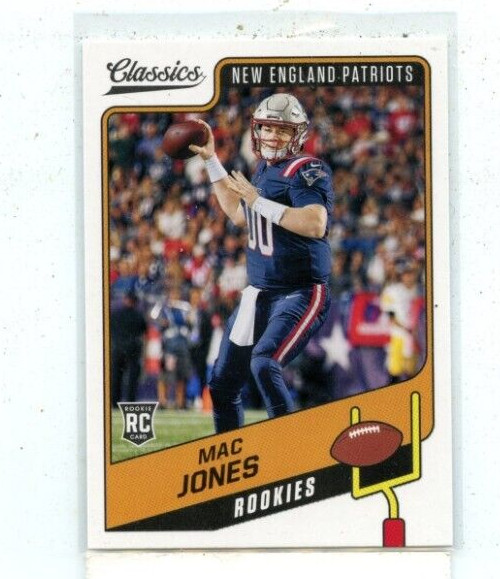 MAC JONES 2021 Panini Classics Rookie Card #156 New England Patriots