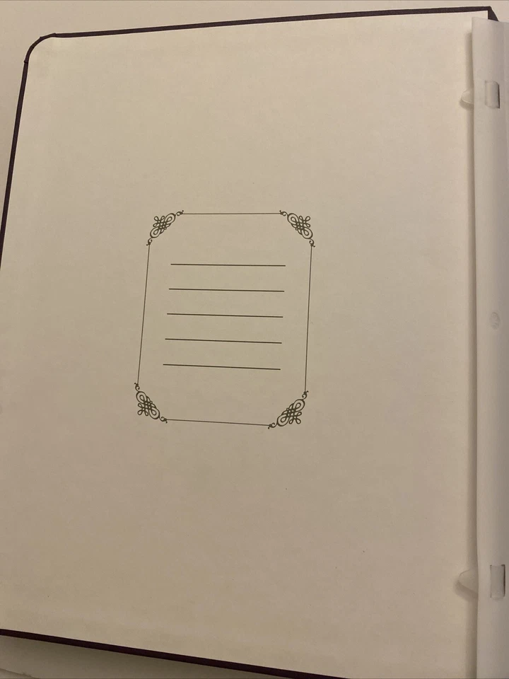 Álbum de recortes Creative Memories 8,5 X 11 morera púrpura tributo adorno dorado Foto 3 de 4