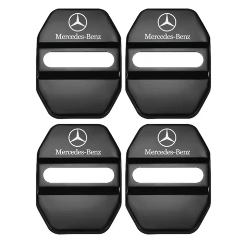 4PCS CAR DOOR LOCK COVER ANTI RUST. MERCEDES AMG A B C E S CLASS GLC GLE GLA GLB - Foto 25 di 30