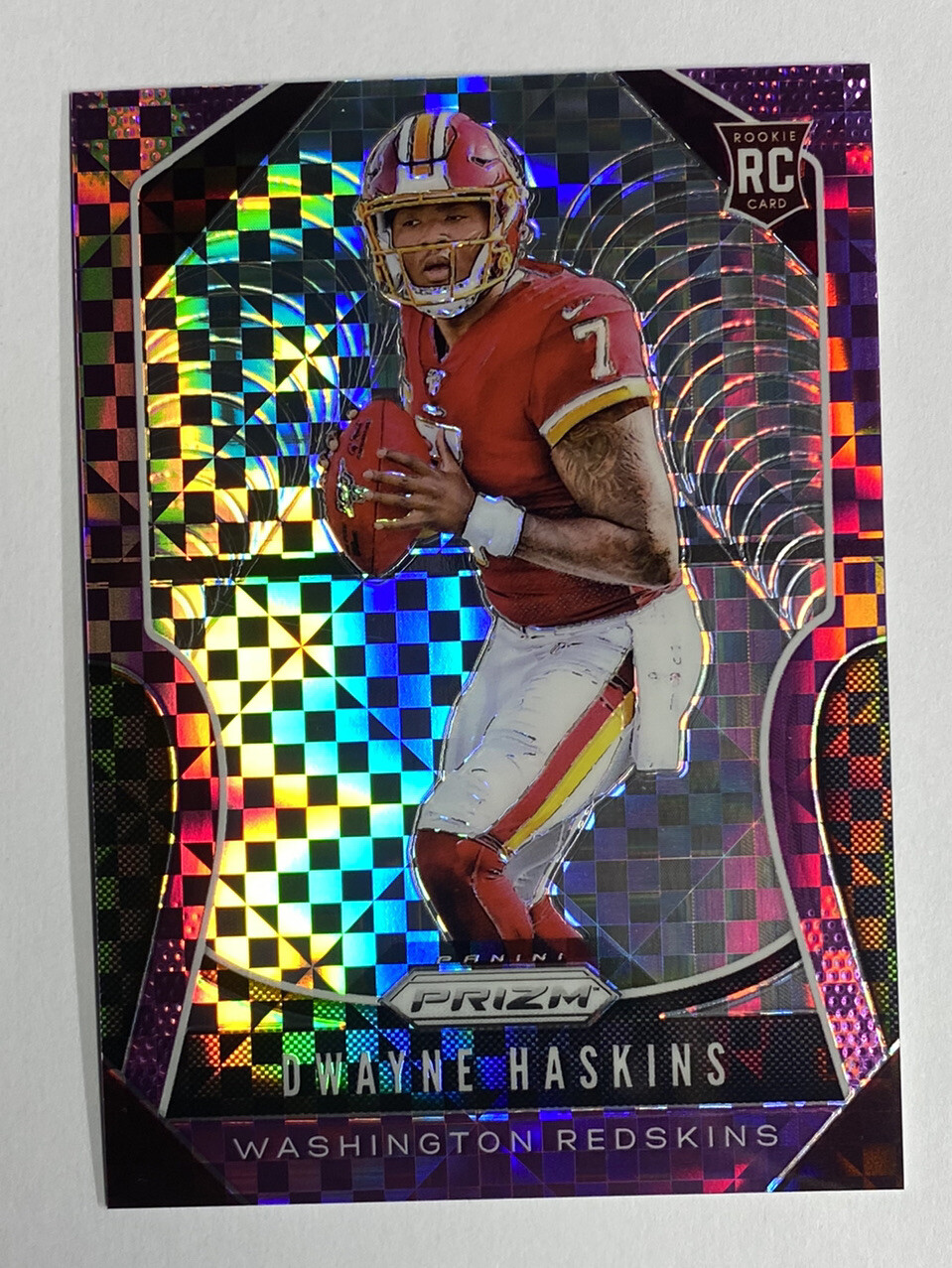 2019 Panini Prizm Purple Power Dwayne Haskins Rookie 08/49 #303