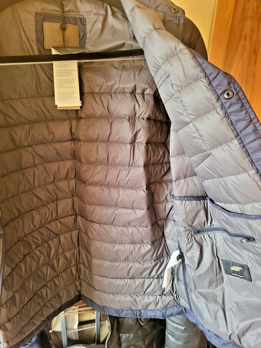 MASSIMO DUTTI MEN FW OVERSHIRT DOWN JACKET IN LIGHTWEIGH