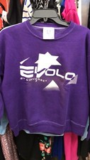 Vintage Mens Evolo Converse Sweatshirt Purple Made in USA Delta Tag Rare Large