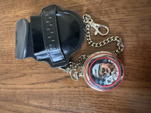 Franklin Mint Dale Earnhardt Sr NASCAR Pocket Watch With Chain (Needs Battery) - Picture 1 of 3