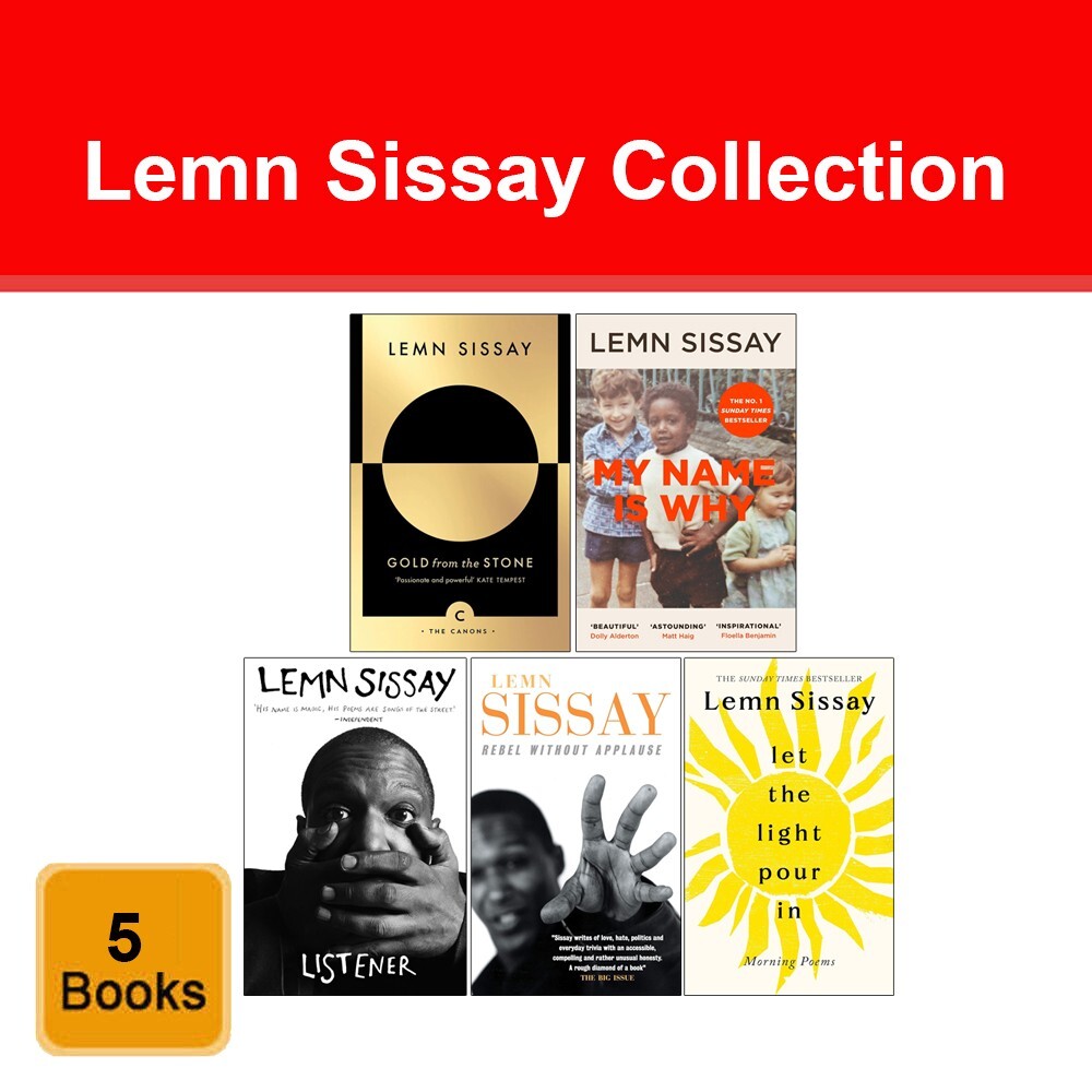 Lemn Sissay Collection 5 Books Let the Light Pour In, My Name Is Why, Listener