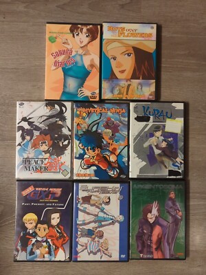 Lot Of 8 English Anime DVD Tenchi Muyo Kurau Boys Over Flowers Sakura Eurekai + 