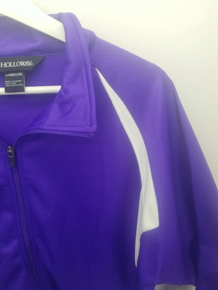 Chaqueta de rendimiento de entrenamiento Holloway para dama púrpura talla 2XL Foto 4 de 4