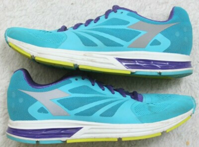 Diadora Kuruka Running Shoes 9 Nine Woman's Blue Purple Gray 40.5 European WS400