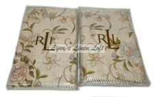 2 RALPH LAUREN Romantic Traveler Paisley STANDARD SHAMS SET NEW RARE