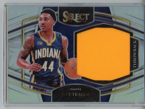 2021-22 Select Jeff Teague #TM-JTG Silver Prizm Throwback Game Used Patch