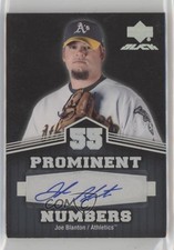 2007 Upper Deck Black Prominent Numbers Auto 18/55 Joe Blanton #PN-BL Auto k4s