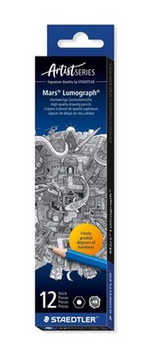 Staedtler  100-4B Bleistift Mars  Lumograph  - 4B, blau