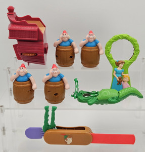 Vtg Disney McDonalds PETER PAN Toy lot of 8 LOOSE Smee Croc Jolly Roger Wendy