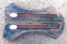 1938 1939 Ford Pickup Truck Hood Side Panels Pair W 85hp Emblems Patina 1938 1939 Ford Pickup Truck Hood Side Panels Pair W 85hp Emblems Patina