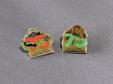 San Diego Zoo Vintage Lapel Pin 75th Anniversary 1991 Set Of 2 Bear Gorilla