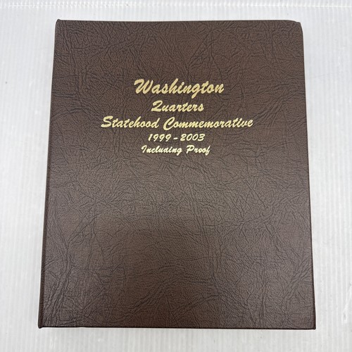 DANSCO COIN ALBUM #8143 WASHINGTON STATEHOOD QUARTERS 1999-2003 INCLUDING PROOFS