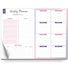 Clever Fox Weekly Desk Planner – Desktop Weekly To Do List Notepad & Planning...