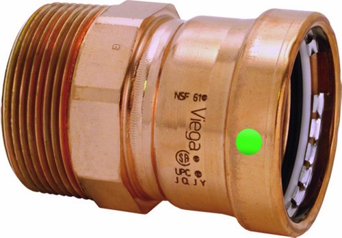 Viega 20829 ProPress Zero Lead Copper XL-C Adapter with Female 3" P x Female NPT