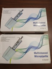 KFW Multichannel Pipette Lab Adjustable Micropipette 8 Channels Pipet New in Box