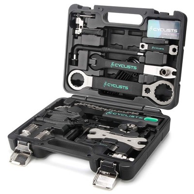 Bicycle Repair Tool Set 23 Stück Silber Mit Tragetasche