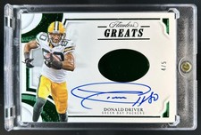 2025 Panini Flawless Donald Driver Greats Auto Emerald #/5 Packers