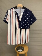 Unbranded Womens American Flag Short Sleeved ...