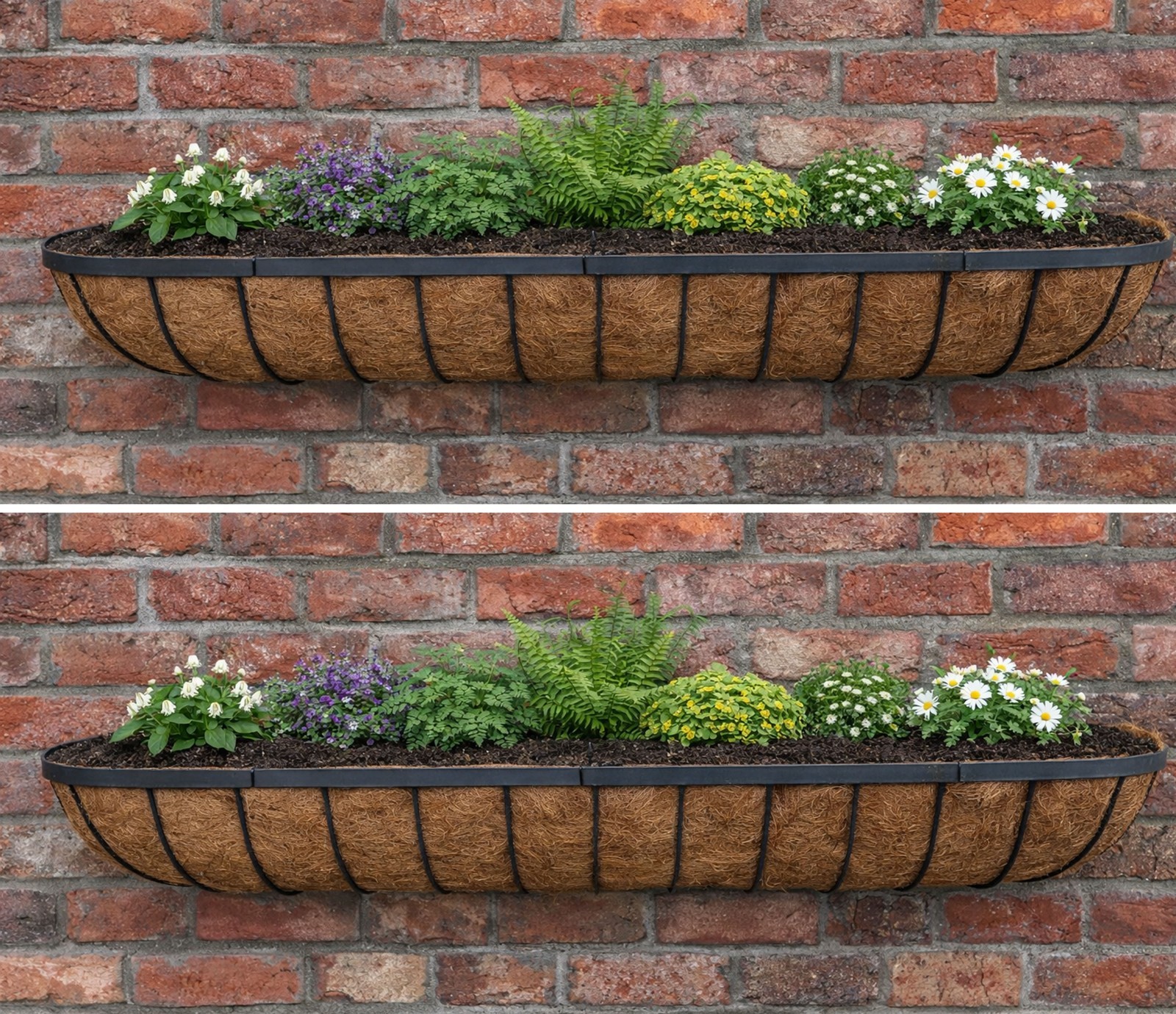Garden Window Boxes Garden Wall Box Plant Box Trough Large 48"" Ruddings Wood