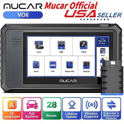 MUCAR VO6 OBD2 Scanner Full System Automotive Diagnostic Tool IMMO ABS TPMS EPB
