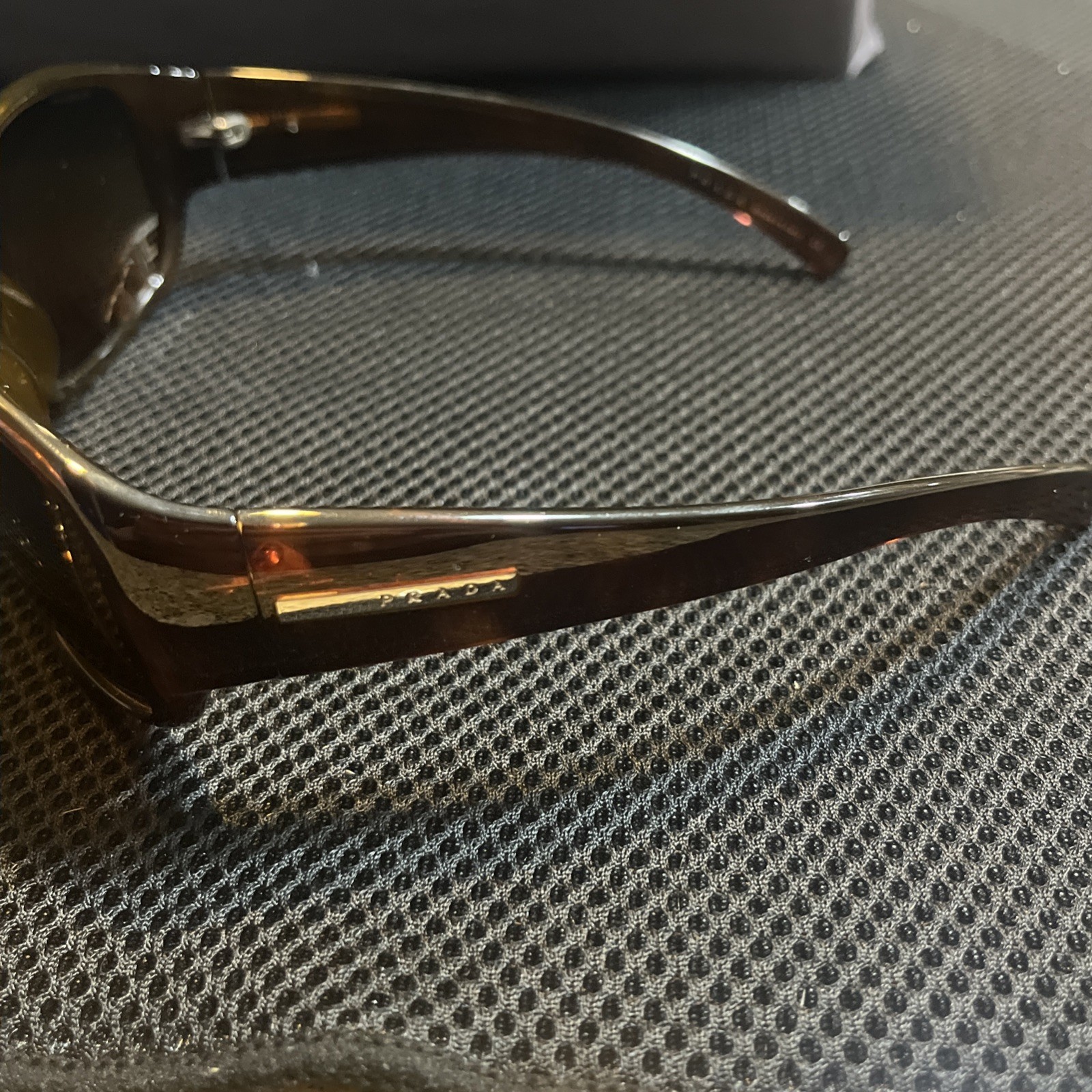 PRADA Tortoise Sunglasses SPR12 Shell Shield Styl… - image 3