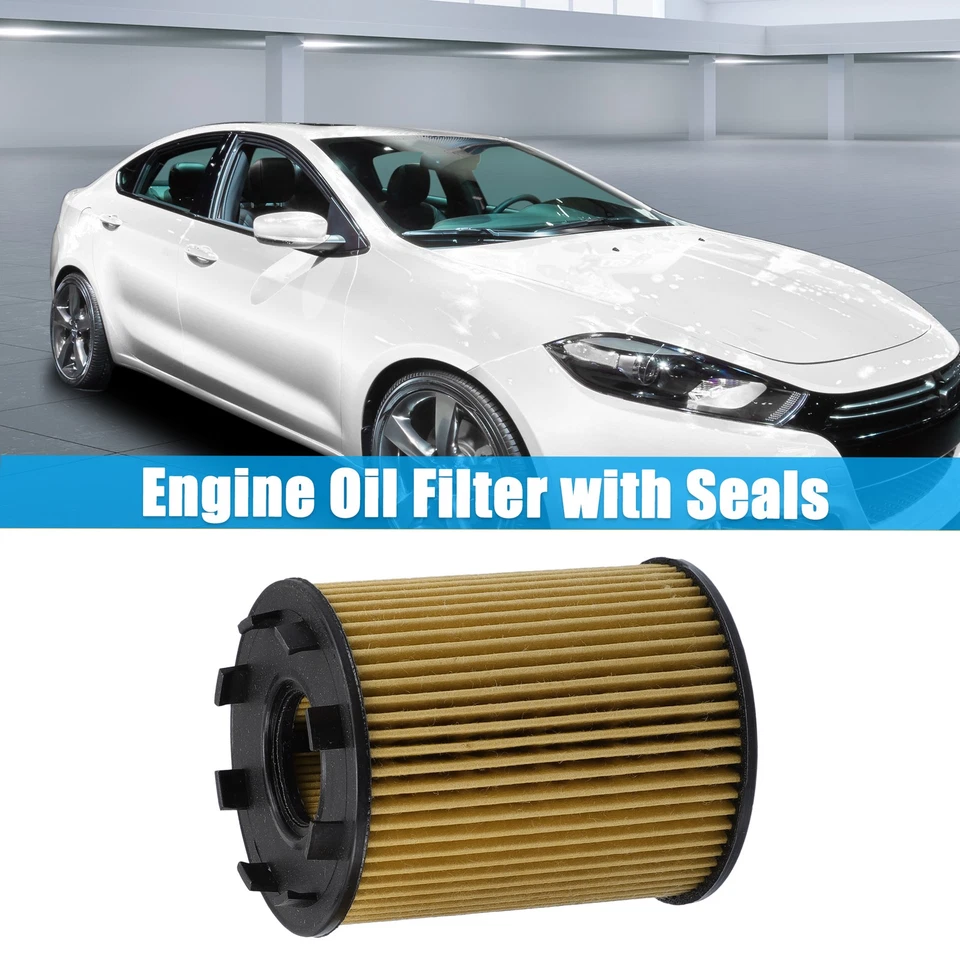 3pcs Car Engine Oil Filter with Seals No.68102241AA/73500049 for KIA II 1.3L - Image 2 of 4