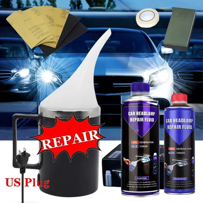 300g/650g Headlight Restoration Kit, Car Headlight Polish Repair Renovation Kit