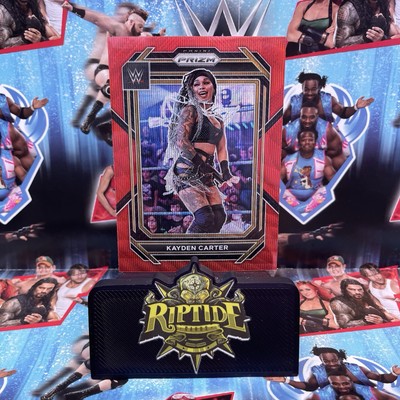 Kayden Carter WWE Panini Prizm 2023 Red Wave Prizm #118